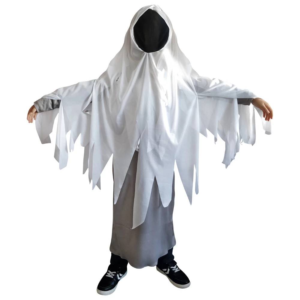 Ansigtsløs Spøgelse kostume 146-152 cm