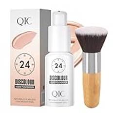 Förändrad foundation – lång varaktig naturlig felfri flytande foundation smink – lätt känsla kashmir, ljusare och jämnar ut hudtonen – Foundation Makeup lämplig för medelstora hudtoner