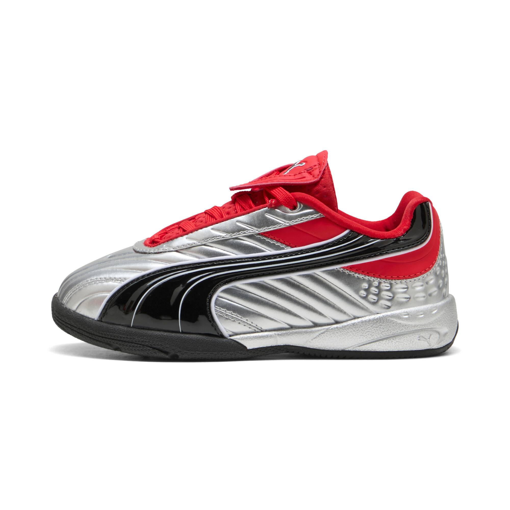 PUMA V-S2 Goalgetter Sneakers Kids, Shoes, Silver/Red, 33
