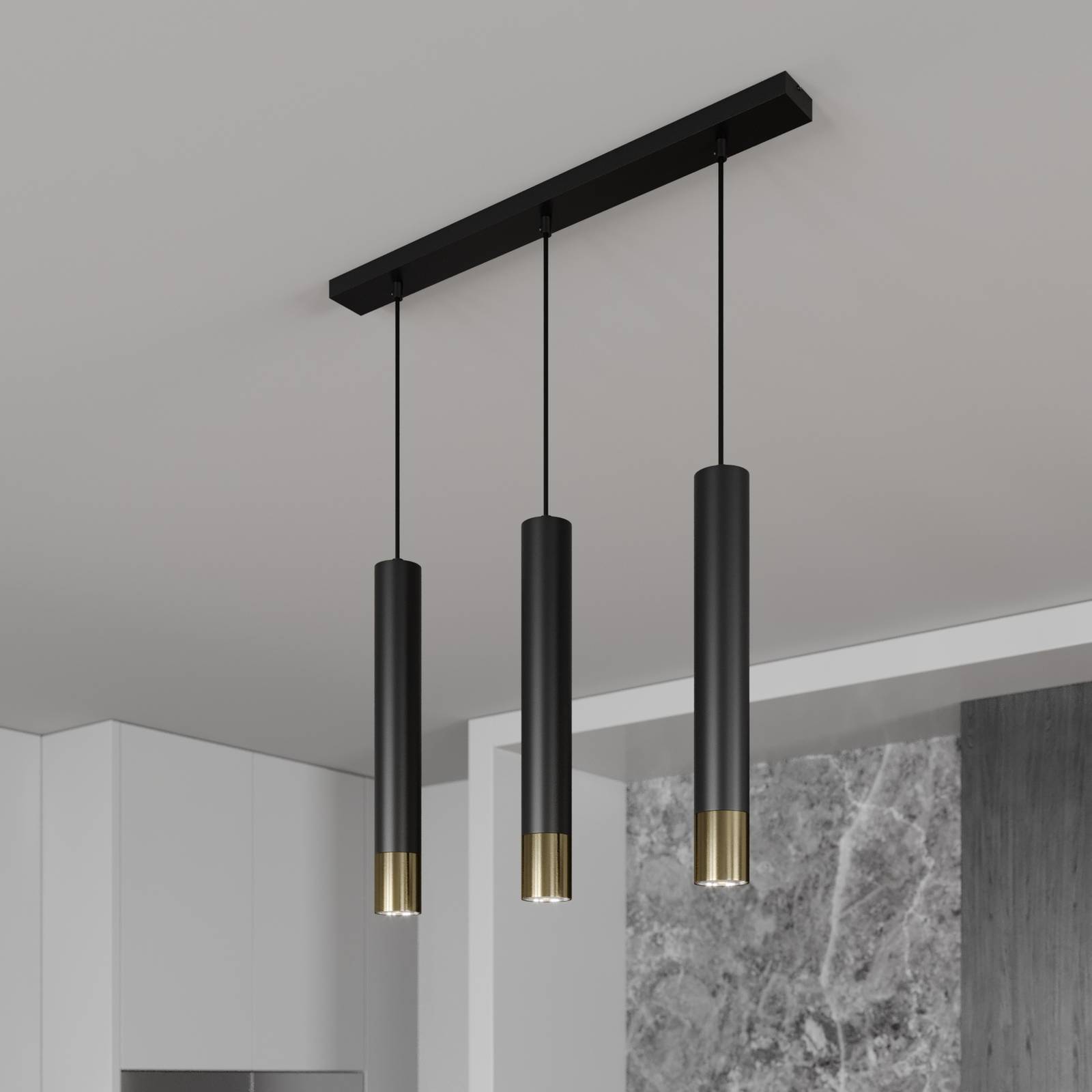 Luminex Hänglampa Nest, dimbar, Svart, Vardagsrum / matsal, Metall, Modern, Pendellampa