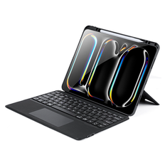 iPad Air 13" (2024/2025) - DUX DUCIS™ Cover M. Magnetisk Trådløs Tastatur - Sort