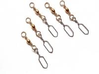 (ComputerSalg) Okuma Norwegian Snap Swivel Size 2 Brass - 5pcs