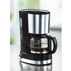 Kaffemaskin med permanent filter - ROSTFRITT STÅL/SVART