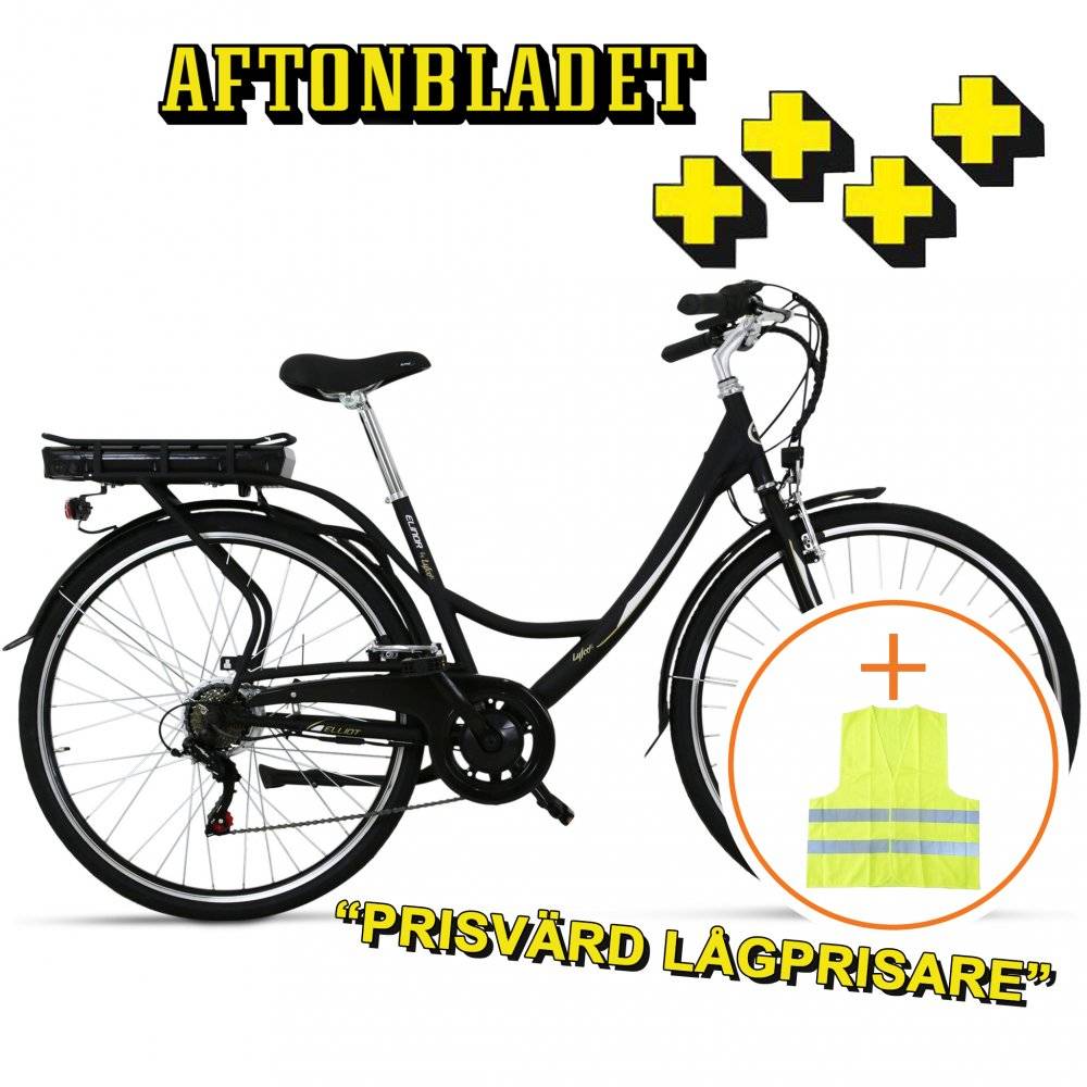 Elcykel Dam 28 | 7 växlar | 250W - 10,4Ah | Lyfco Elinor