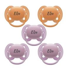 Philips Avent Ultra Soft, Storlek 2 (6+ Mån.), Symmetrisk - Silikon , Namnnappar , 5-pack