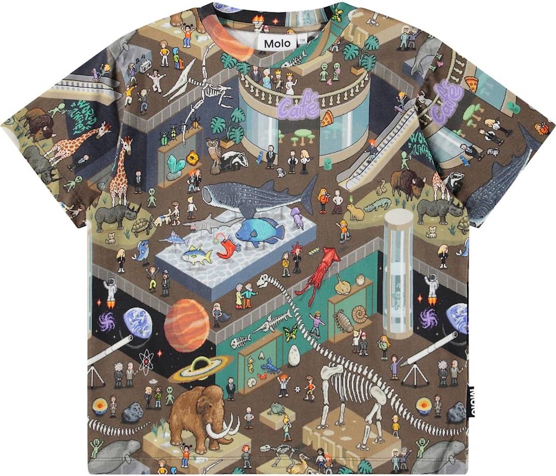 Molo Riley T-shirt Pixeleum Pixeleum 116 cm Svart 116 cm Pojkar