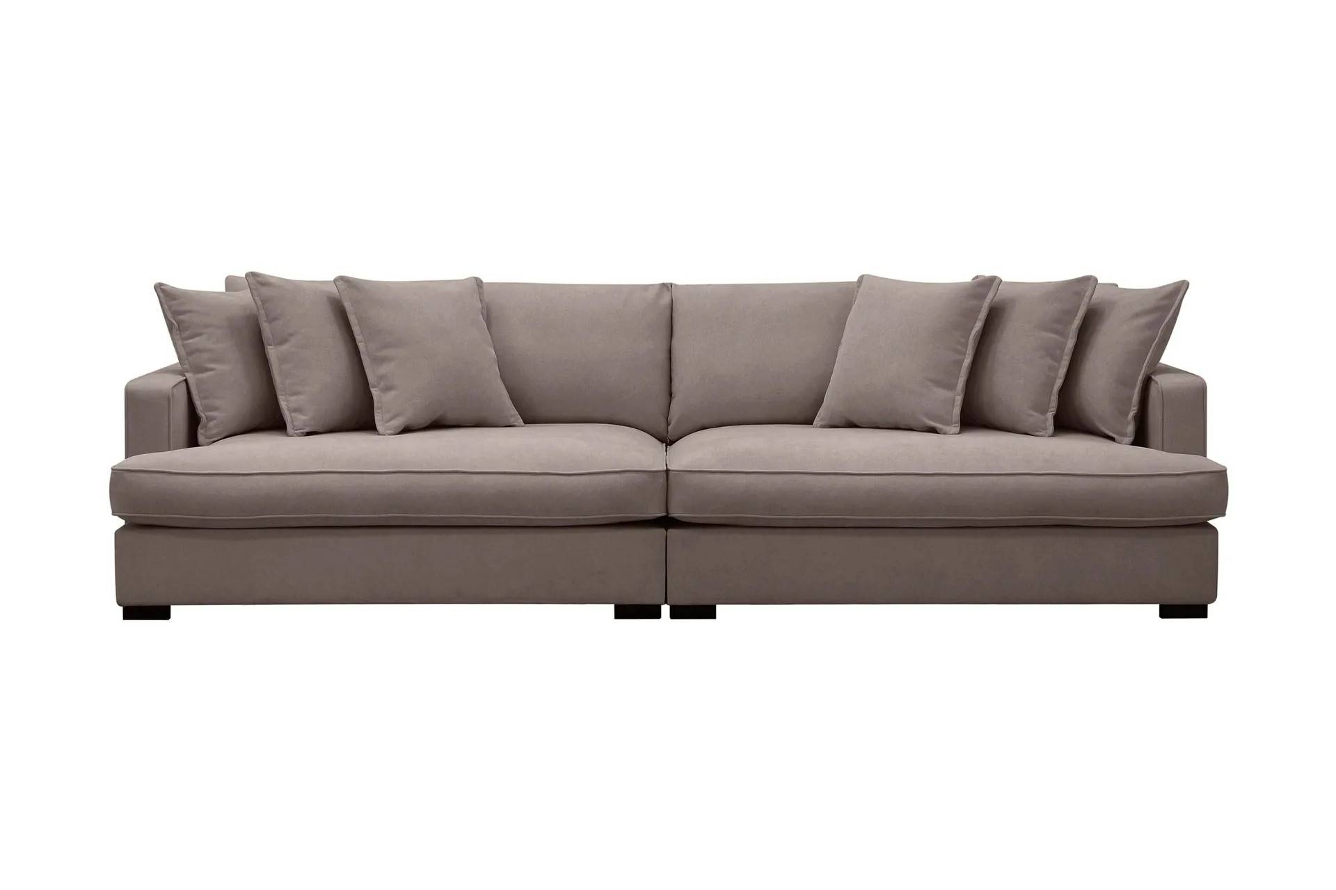 Scandinavian Choice Rossita Lyx 4-sits Extra djup Tygsoffa Brun