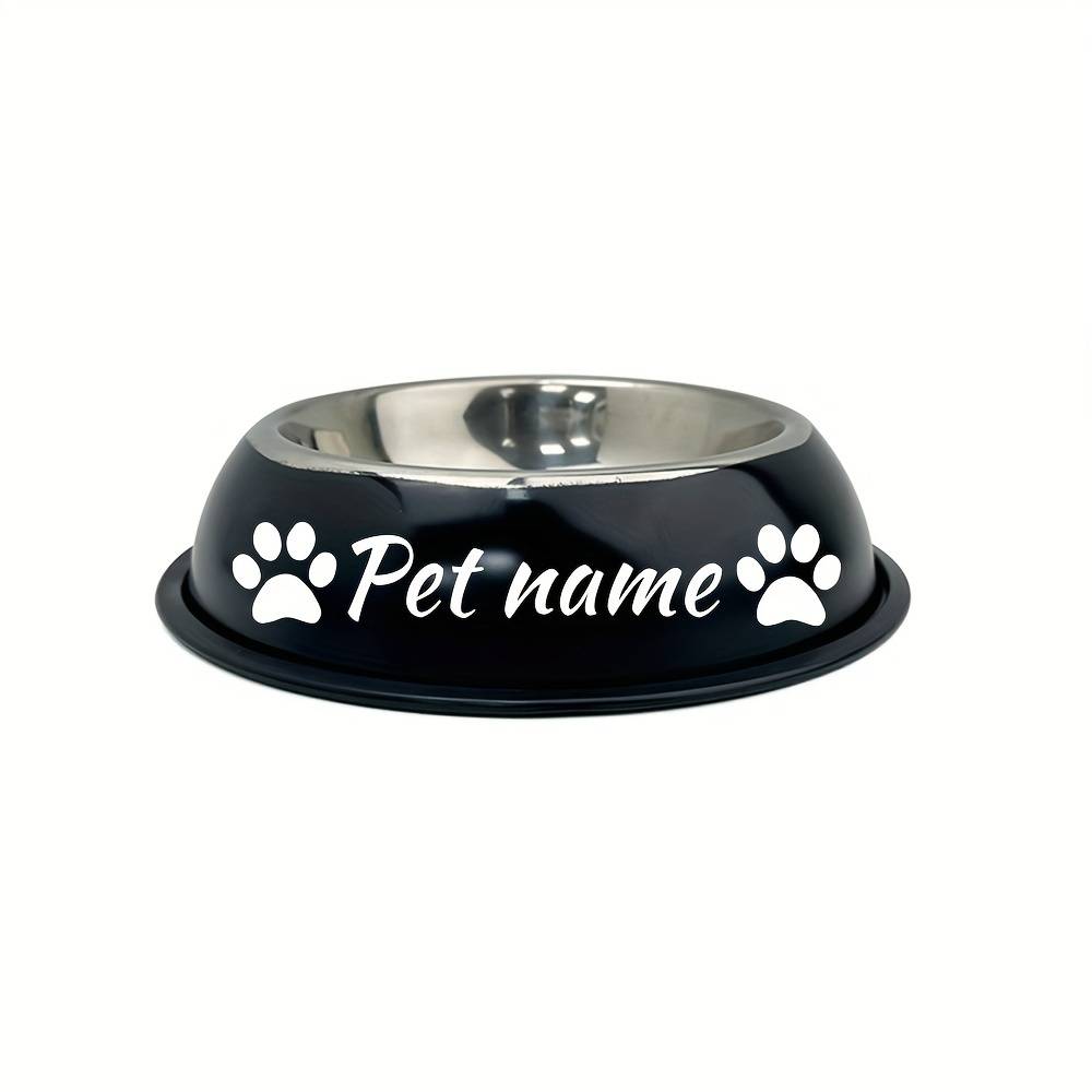 Personalized Stainless Bowl With Non Slip Bottom, Durable Dog Bowl For Small Medium & Large Dogs, Custom Dog Feeding Bowl For Food & Water