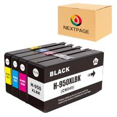 Nextpage 950xl 951xl bläckpatroner multipack 950 951 XL ersättning för Hp Officejet Pro 251dw 276dw 8100 8600 8610 8620 8630 8640 8650 8660 8615 8616 8625 skrivare (Svart cyan magenta gul)