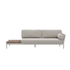 Vipp 720 Outdoor Open-Air Sofa Open End Left L: 246 cm - Beige