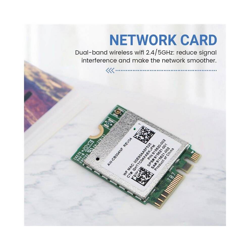 AW-CB304NF RTL8821CE WiFi Card+2X10DB Antenna 2.4G/5G Dual Band Bluetooth4.2 433Mbps 802.11AC Laptop IPC Wireless Module