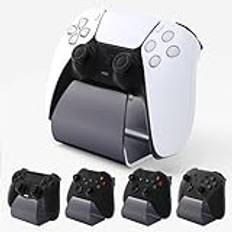 PlayVital Stand-AL Stöd för ps5 Fästen för ps4 Universal Stand Holder Metall för Xbox Series X/S, för Xbox One, Ställ för Switch Pro Controller - Grå