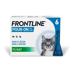 Flåt- og Loppemiddel Pour-On Vet 6 x 0,5 ml kat