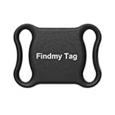 KEALLANS Mini GPS-spårare 2,4 G WiFi-lokaliserare, låg förbrukning, bil, djur, Airtags, smart sökning, nyckeldetektor, positionering, Findmy Tag APP lätt att använda (svart)