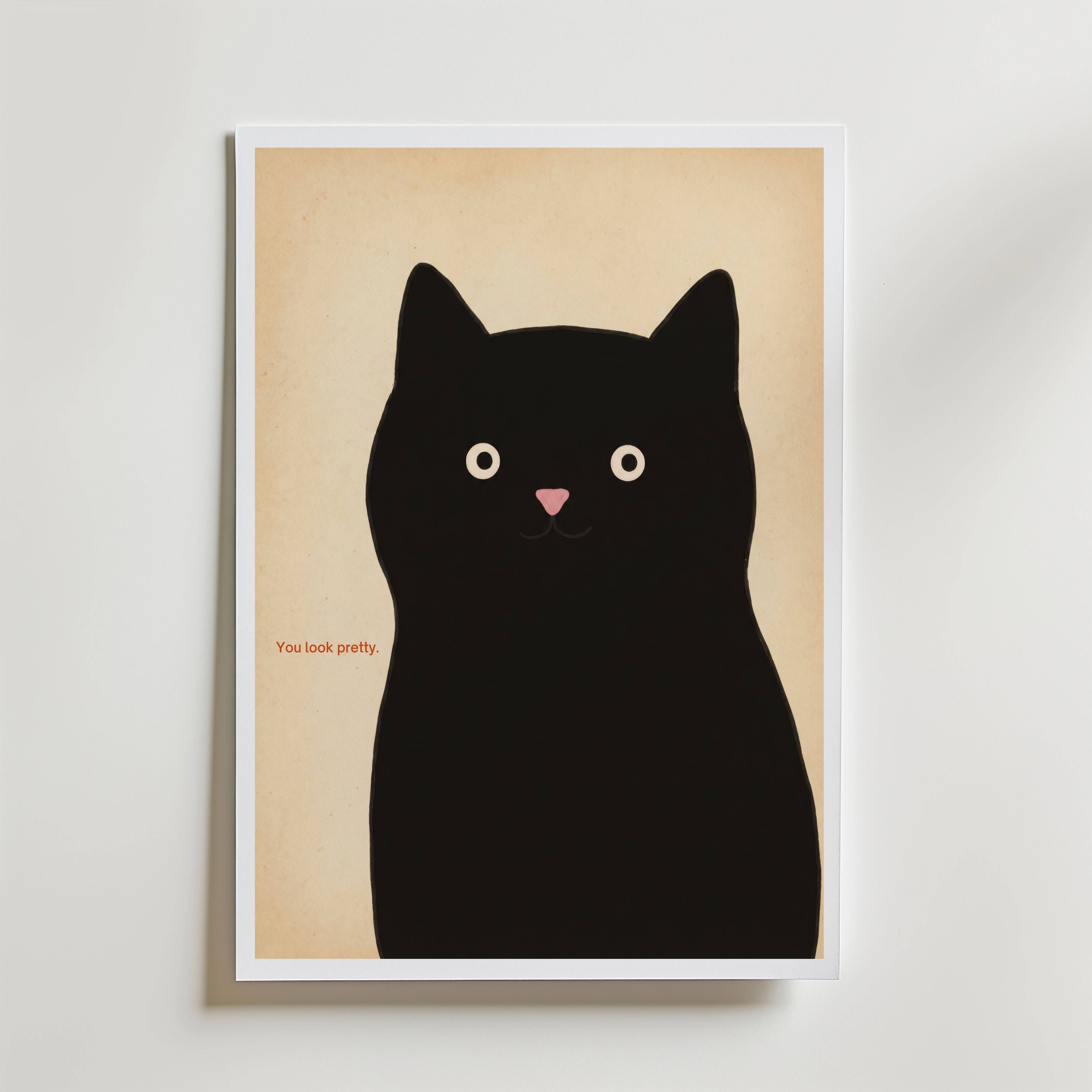 You Look Pretty Poster - Premium Canvas 70x100 cm