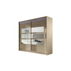 Scandinavian Choice Prag Garderob 180x57x215 cm - Beige & garderobssystem