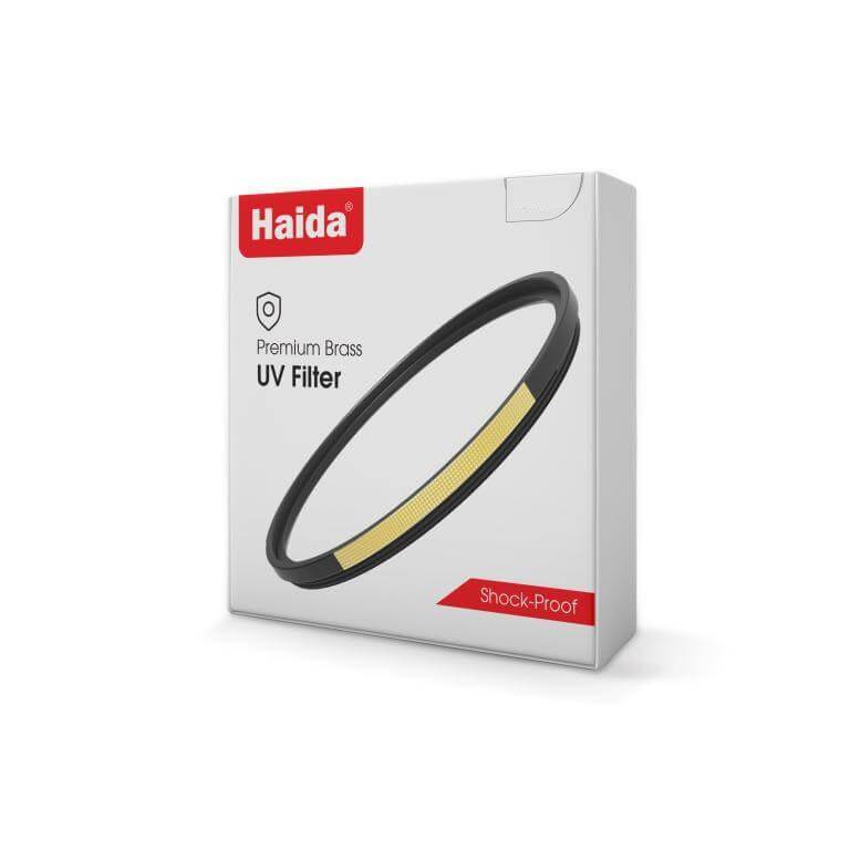 Haida Premium Brass Shock-Proof UV-filter – Klarhet och starkt linsskydd (52mm)