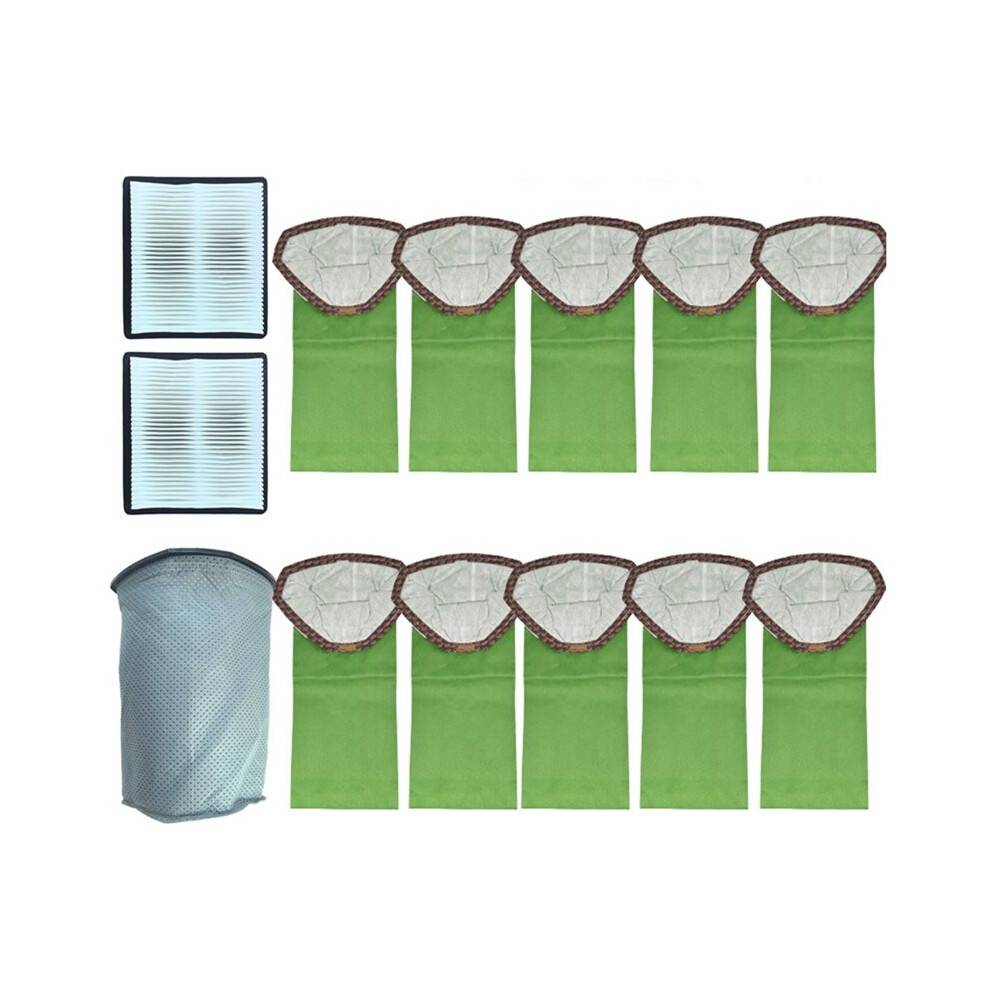 13PCS for ProTeam Super Pro 10 / GoFit 10 Backpack Vacuum Cleaner Parts Micro Filter Bags+ Reusable Cloth Bag