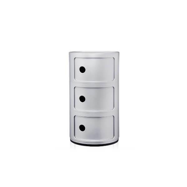 Kartell Componibili Classic - 3 rum - Silver