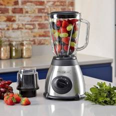 Blender - Smoothie Maker With Coffee/Bean/Spice Grinder - 800W - 1.5 Liter - 3 Speeds - Glass Jug - Stainless Steel - Royalty Line