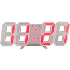 3d led usb digital temperatur vägg snooze väckarklocka hem sovrum vardagsrum inredning