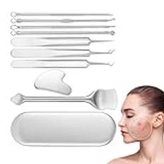 Pore Extractor,Pimple Extractor,Pimple Popper Tool Kit - Pimple Popper Extraction, Professionellt bärbart fodral medföljer Nose & Face Extractor för Facial Whitehead