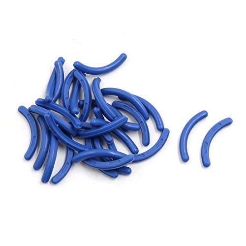 XYWHPGV 30 st blå mjuk gummi kosmetisk makeup ögonfrans curler påfyllningskuddar för damer(aedd8 c252b c9d71 cf892 0b4f3 02e79
