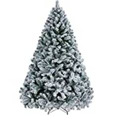 Yaheetech Julgran konstgjord 150 cm (Ø ca 98 cm) med ca 718 spetsar, gran av grandekoration, julmastree PVC, snabbkonstruktion med viksystem inklusive julgran metallstativ