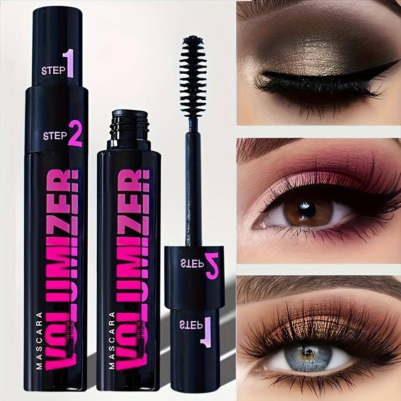 Dual-head Mascara Vattentät och långvarig inte lätt att smutsa ut Förlänger och gör fransar tjockare i 3D Ger ögonmakeup kosmetika