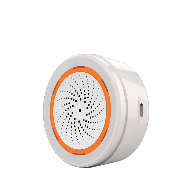 Smart tuya trådlöst sirenlarm ljudljussensor batteribyggt -in 3 in 1 zigbeesensor temperatur fuktighetslarm sirener - Tuya zigbee 3.0 nav