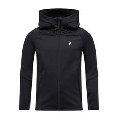 Rider Essentials Zip JR huvtröja, BLACK/BLACK/, Barn, 160