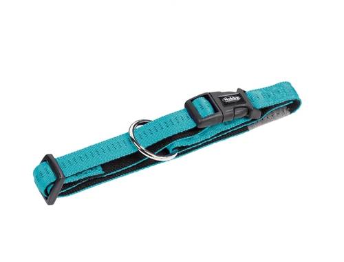 Nobby halsbånd soft grip 50-65 cm. Turkis
