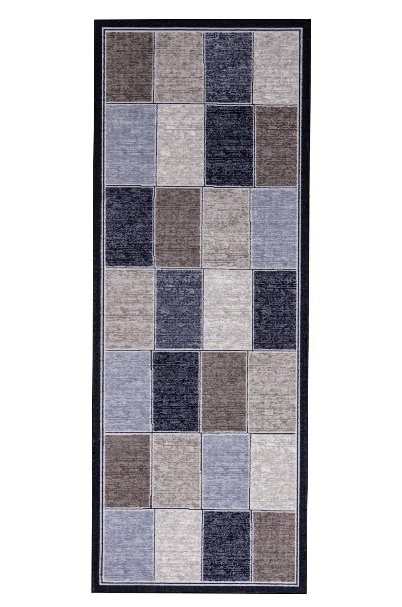 Stordal Grå/Taupe 80x300 cm Gummerad Matta