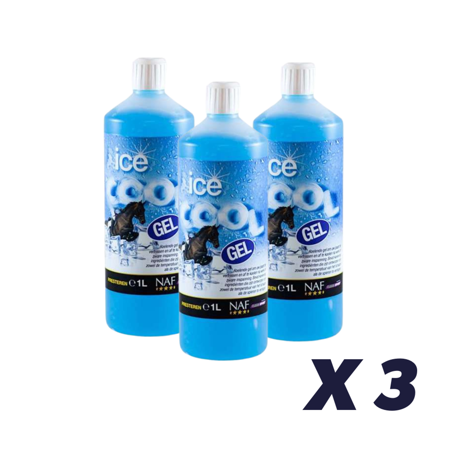 NAF Ice Cool Gel, 1 liter - 3 x 1 liter