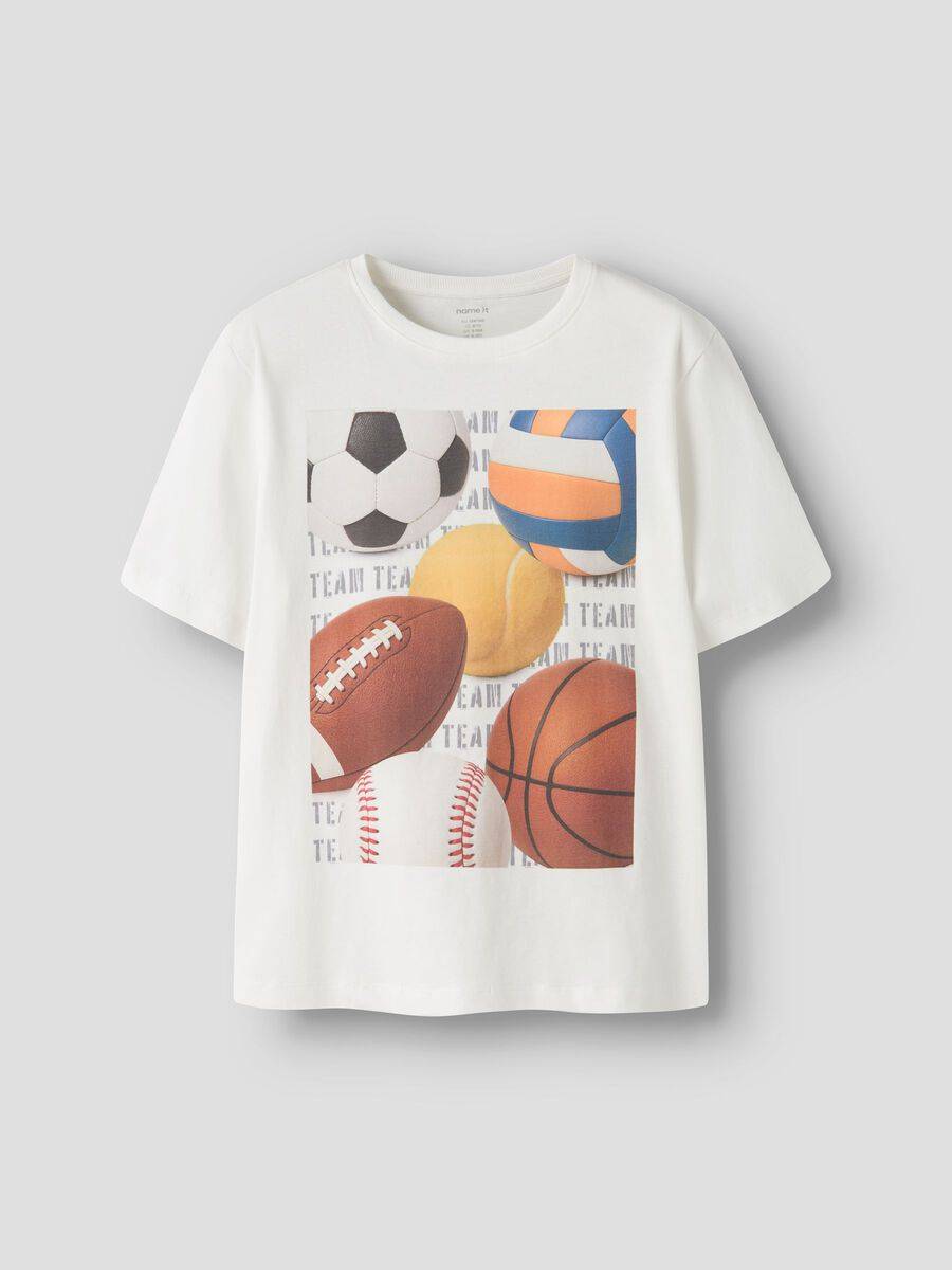 Normal Passform T-shirt - Vit - 146/152