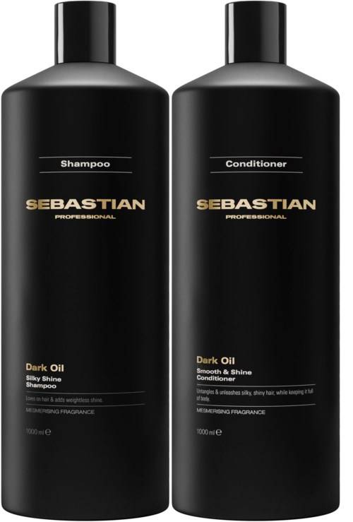 Sebastian Professional DarkOil Bundle Smooth and Shine Shampoo 1000 ml & Conditioner 1000 ml
