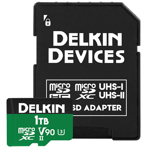 Delkin microSD Power 2000x UHS-II (V90) R300/W250 1TB