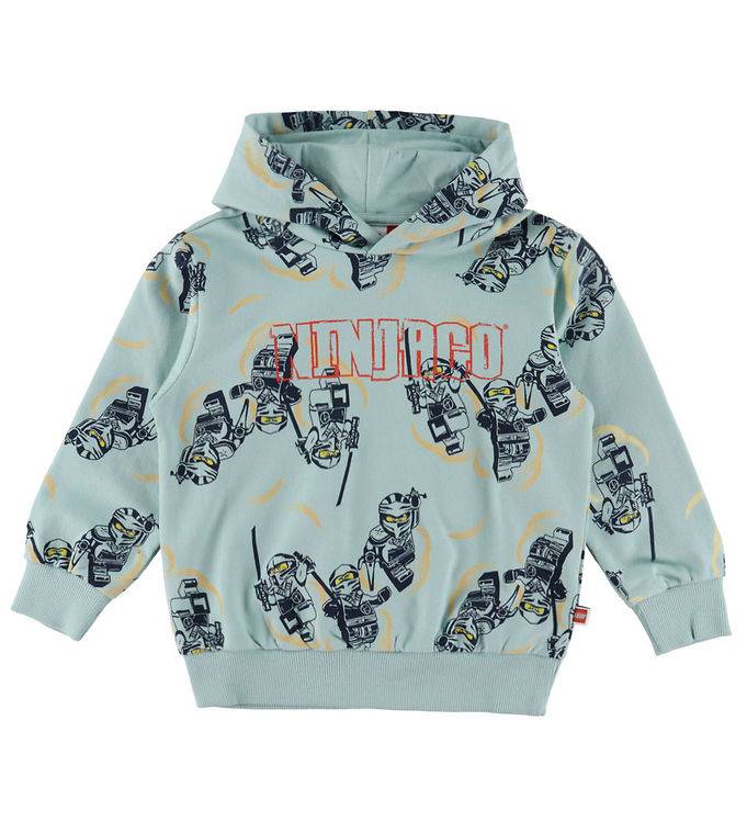 LEGO® Ninjago Hættetrøje - Turkis - LEGO® Wear - 7 år (122) - Hættetrøje