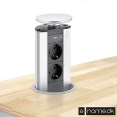 EVOline Powerport 2 stik + 1 x usb
