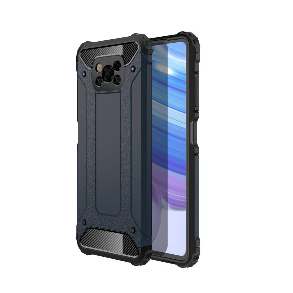 Xiaomi Poco X3 NFC - Armor Guard Hybrid cover - Mørkeblå