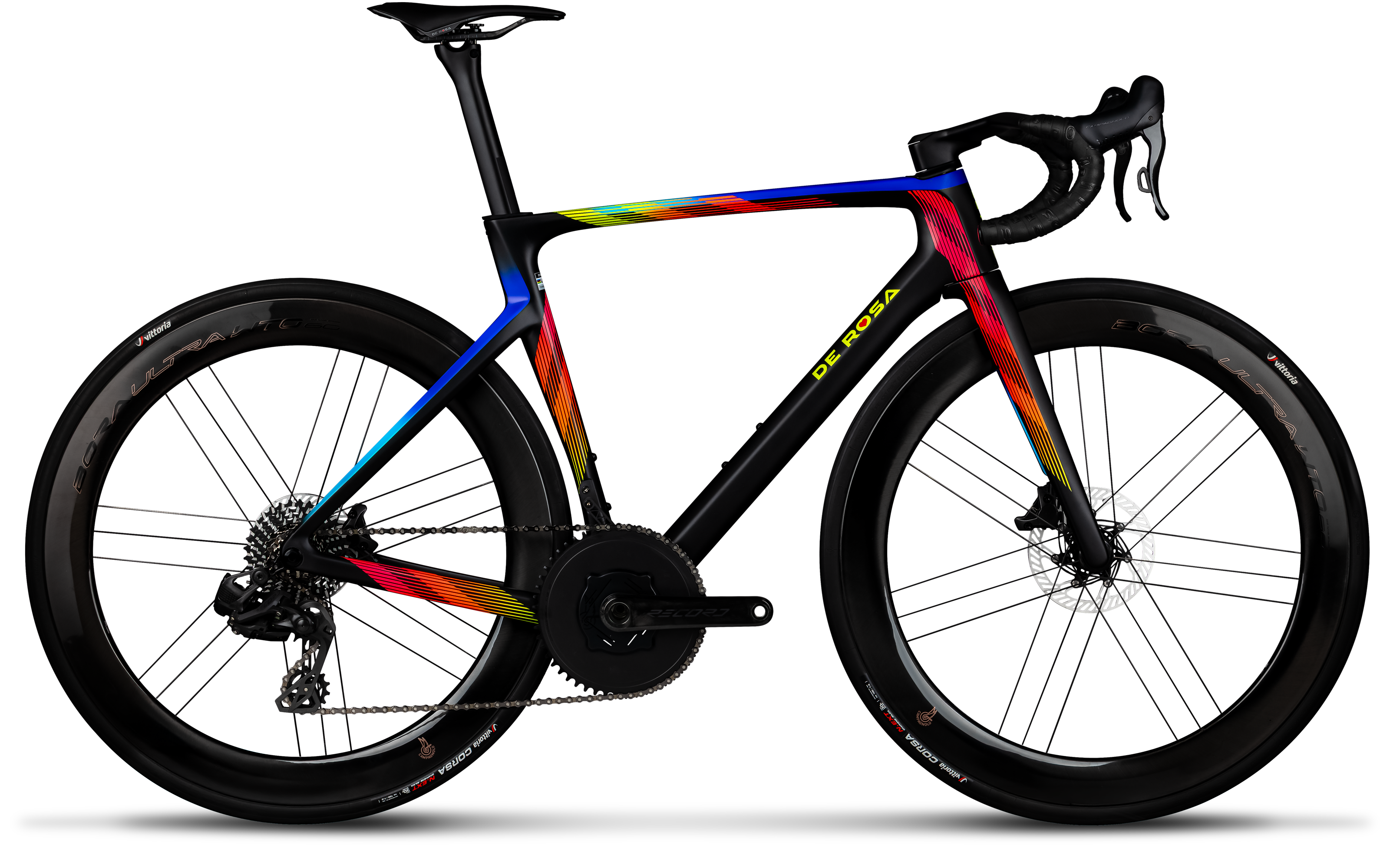 De Rosa Merak | Sram Force E1 + Powermeter | Fulcrum Soniq - Dynamic Black / XS (51)