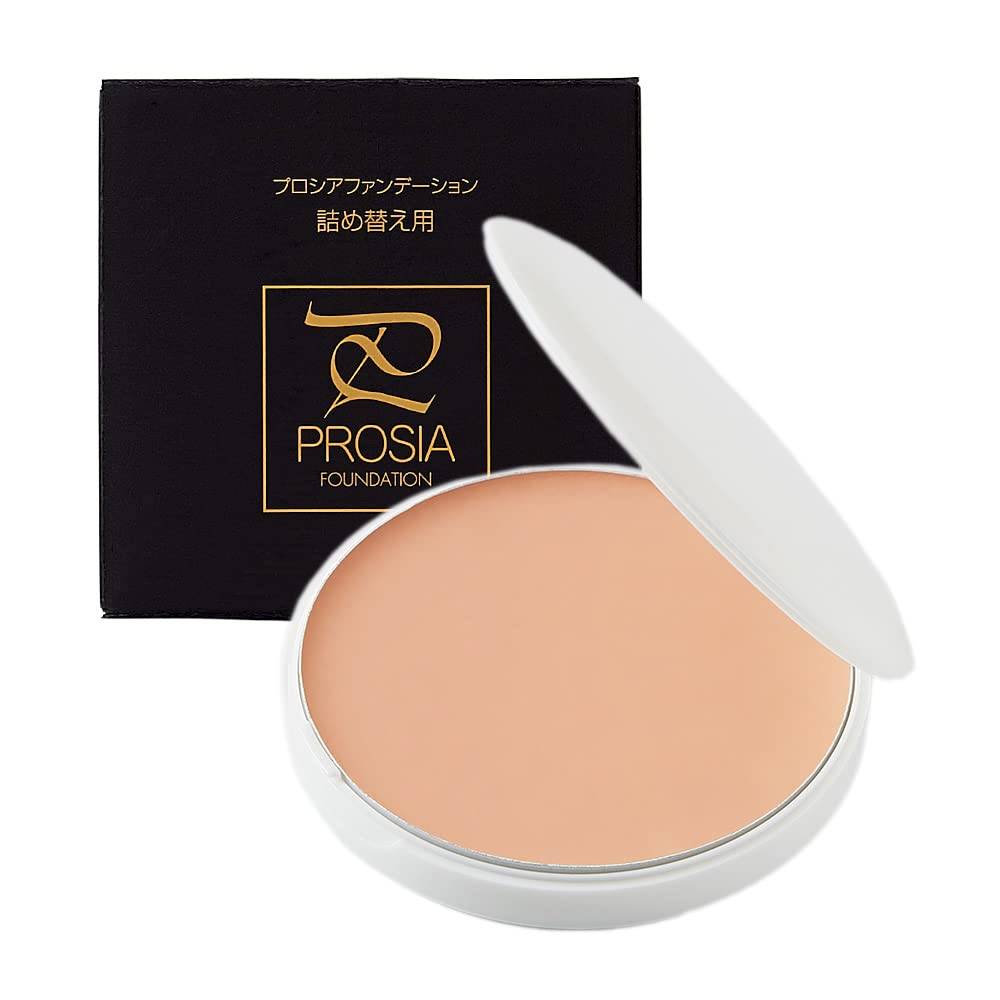 Aimedia Cream Foundation Refill, Light Beige, Emulsion, Procia Foundation, Moisturizing, Glowing, Radiant Skin, High Coverage, Autumn/Winter Cosmetics