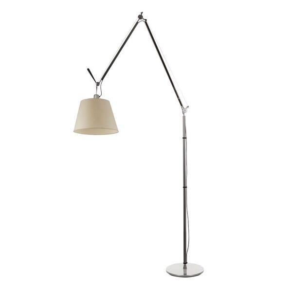 Tolomeo Mega Golvlampa Pergament 32 cm Lampskärm med Dimmer - Aluminium / Pergament