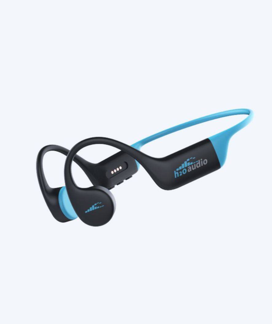 H2OAudio vattentäta hörlurar - Tri 2 Multi-Sport m. BT och MP3 - Blå/svart - H2O Audio