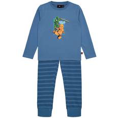 LEGO® Ninjago Pyjamas - LWAris 703 - Blue m. Tryck - LEGO® Wear - 5 år (110) - Pyjamas 2-delad