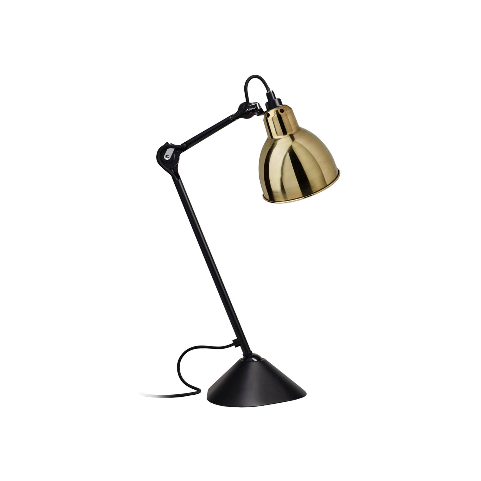 DCWéditions - Lampe Gras No205 - Round - Svart bas, Mässing - Bordslampor - Bernard-Albin Gras - Guld