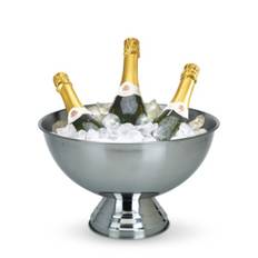 Champagnebowle på fod i rustfri stål