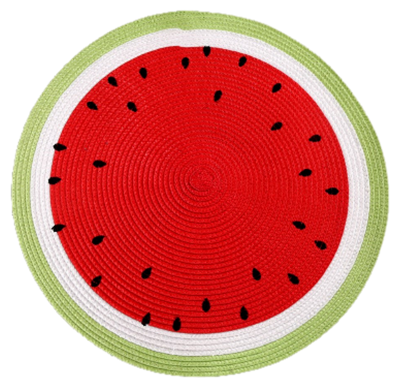 Rød Dækkeserviet 38 cm - Fruit Ø