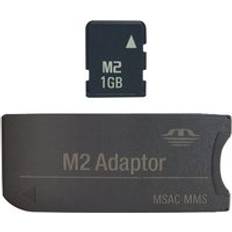 Stort original! m2 minneskort 2 512mb 1gb 2gb 4gb 8gb memory stick micro med adapter ms pro duo
