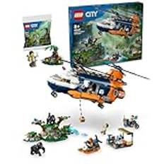 Lego City djungelforskare helikopter (60437) och djungelforskare med gorilla (30665)